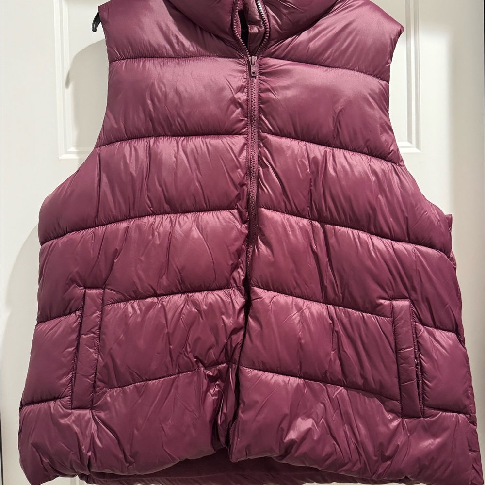 Maroon Puffer Vest